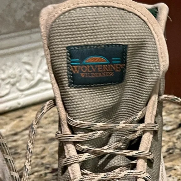 NWOT Wolverine Wilderness Tan Suede Hiking Boots Woman's Size 7.5 Vintage! - Picture 10 of 16